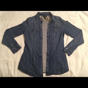 WHBM Denim blouse